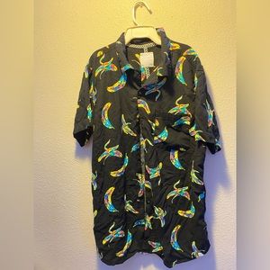 Banana button up